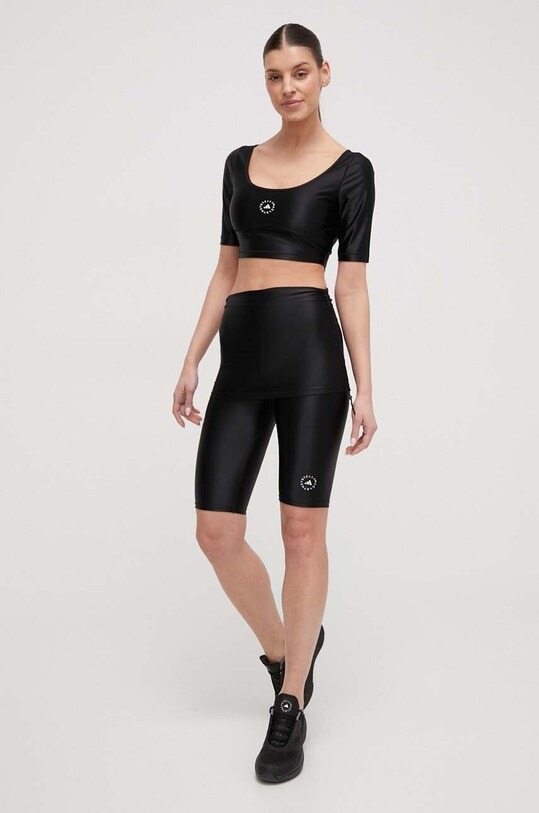 adidas by Stella McCartney pantaloni scurți IN3647 negru SS24