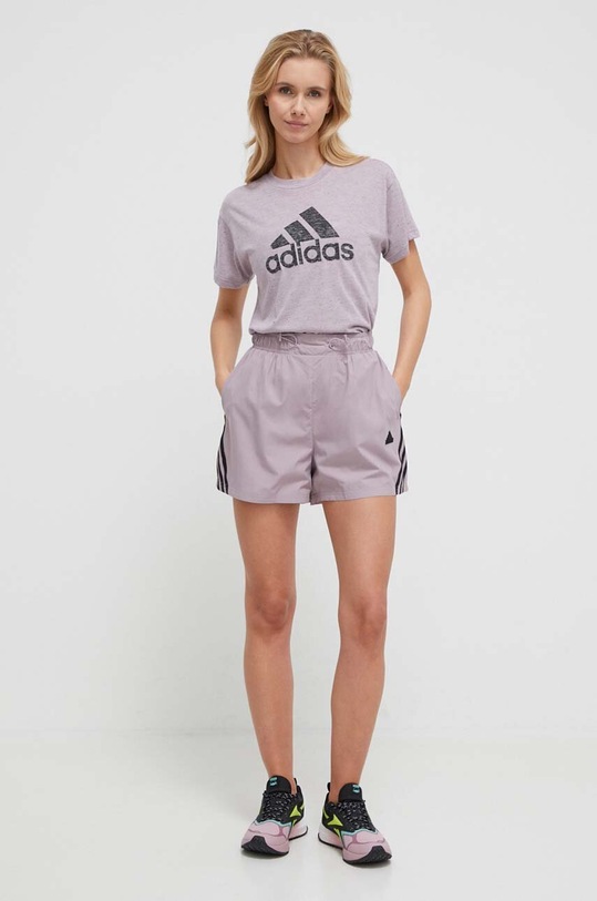 adidas pantaloncini IS3615 violetto SS24