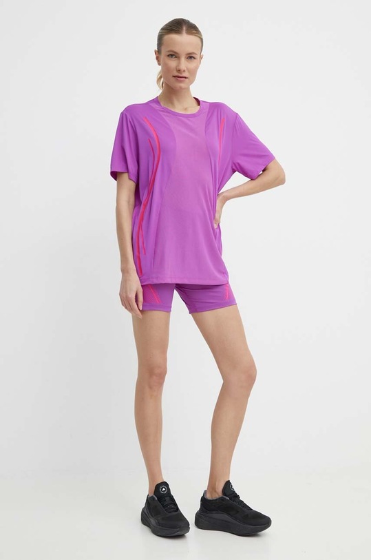 adidas by Stella McCartney pantaloni scurți de antrenament TruePace IT5779 violet SS24