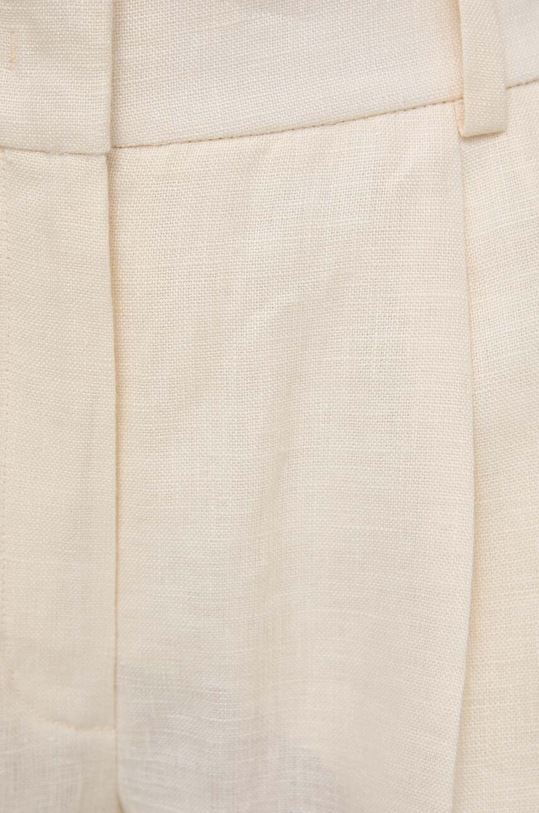 Σορτς από λινό Luisa Spagnoli 541086 μπεζ