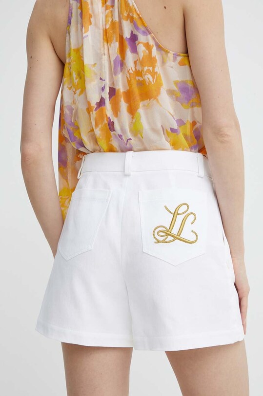 Luisa Spagnoli pantaloni scurti RUNWAY COLLECTION panza alb 541105.