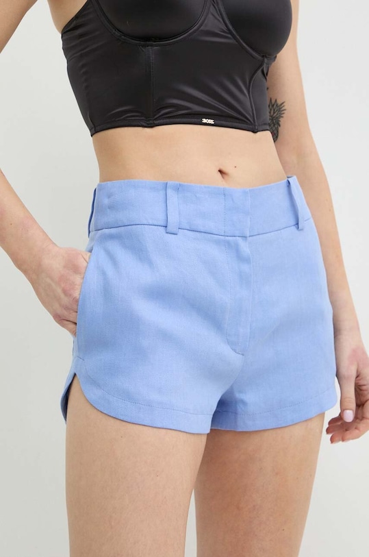 Îmbrăcăminte Luisa Spagnoli pantaloni scurti din in AUSILIO 541135 albastru