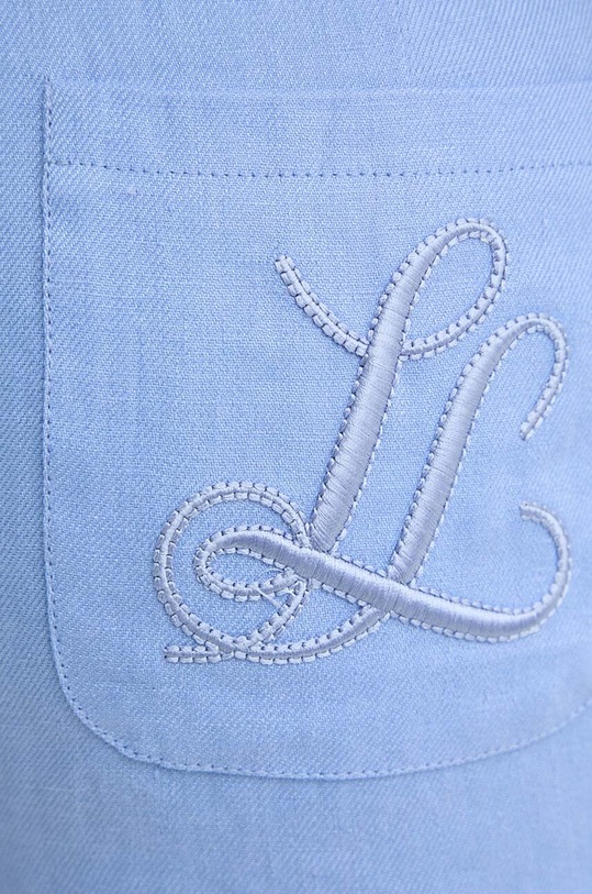 Luisa Spagnoli pantaloni scurti din in AUSILIO albastru 541135