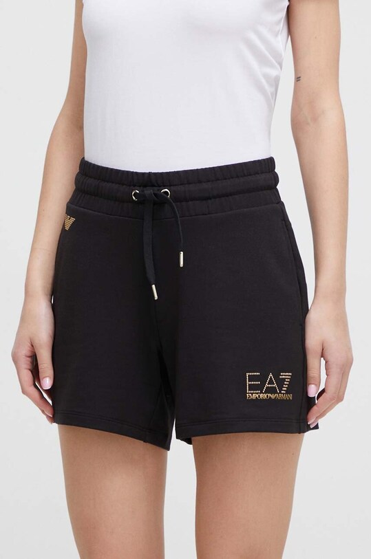 Шорти EA7 Emporio Armani аплікація чорний 3DTS54.TJ9RZ