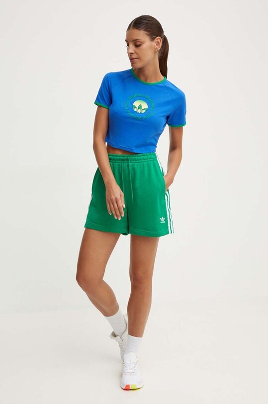 adidas Originals pantaloni scurti 3-Stripes French Terry IP0697 verde SS24