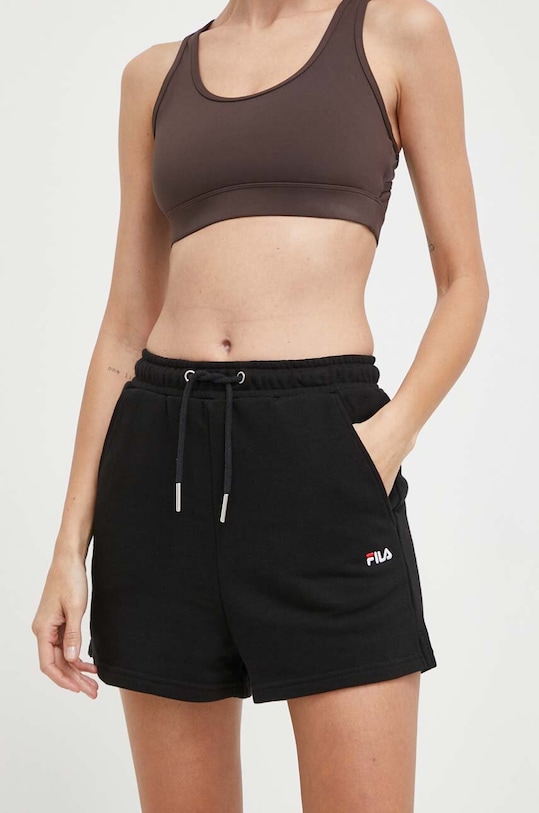 Fila szorty Buchloe dzianina czarny FAW0702