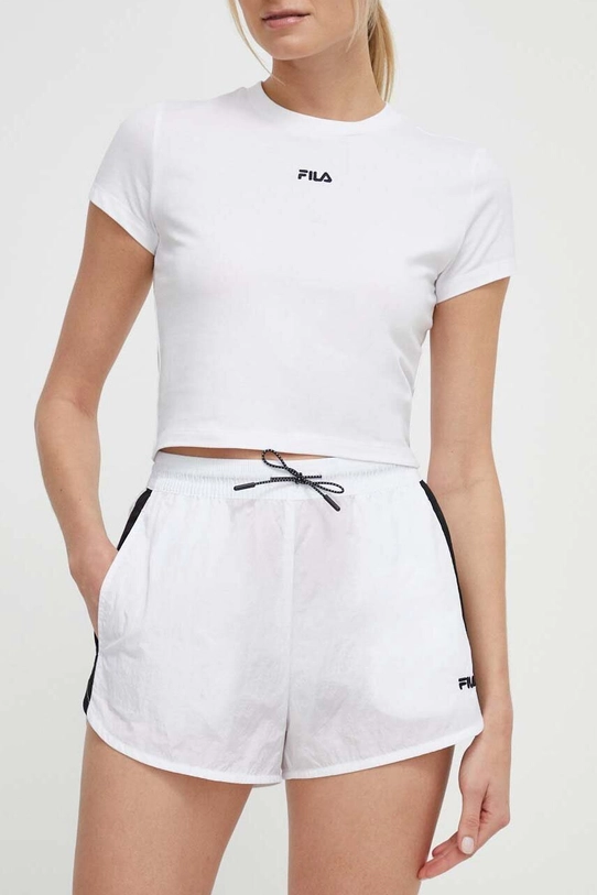 Fila pantaloni scurti Limassol panza alb FAW0775