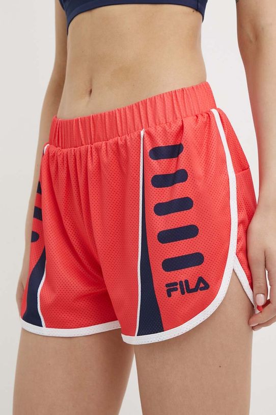 Fila szorty do biegania Ruffec wzorzyste pomarańczowy FAW0718