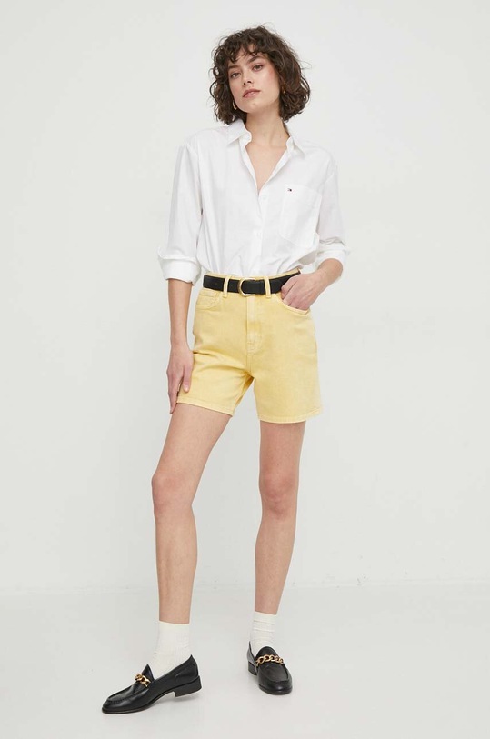 Tommy Hilfiger szorty jeansowe WW0WW41322 żółty SS24