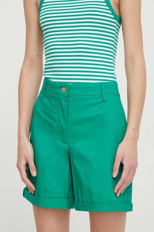 Tommy Hilfiger pantaloni scurți panza verde WW0WW41769