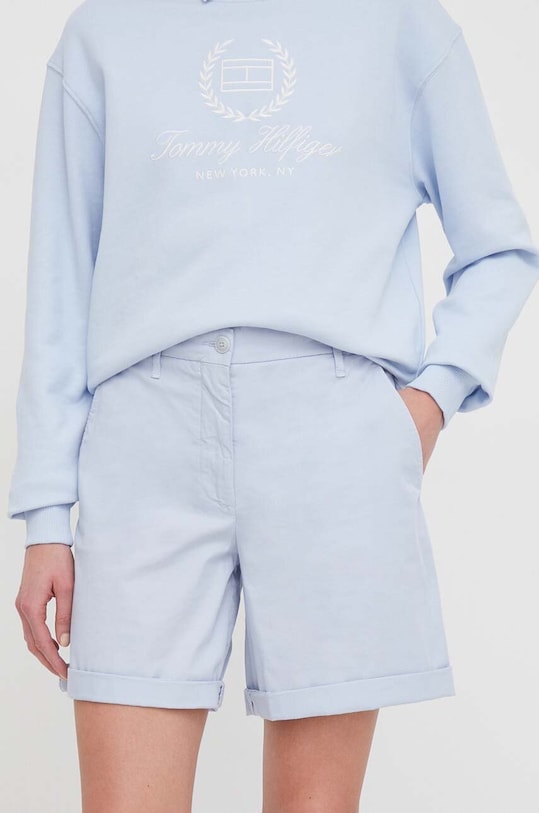 Tommy Hilfiger szorty z elastanem niebieski WW0WW42457
