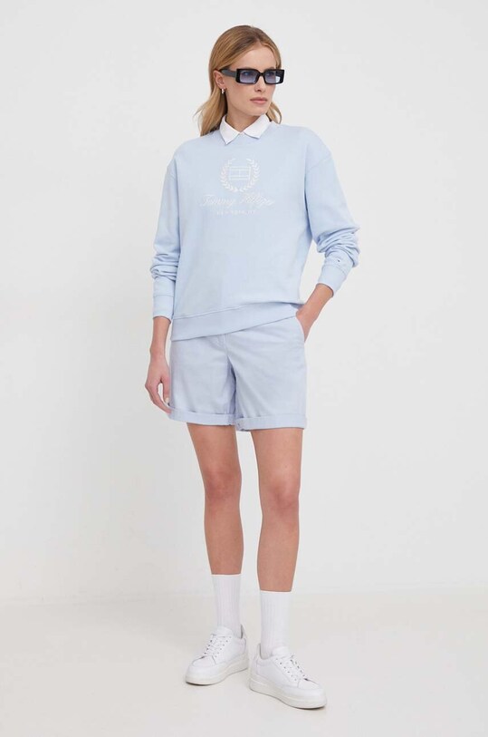 Tommy Hilfiger szorty WW0WW42457 niebieski SS25