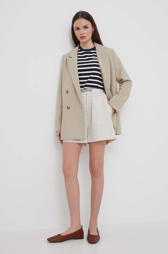 Tommy Hilfiger szorty WW0WW41786 beżowy SS24