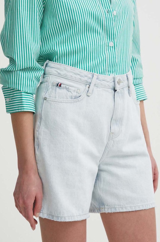 Rifľové krátke nohavice Tommy Hilfiger rifľovina modrá WW0WW41328
