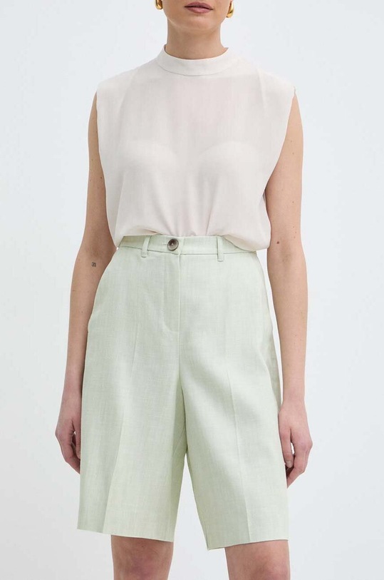 Къс панталон Marella еластичен зелен 2413141011200