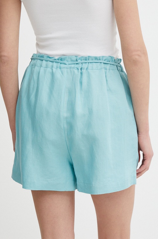 Abbigliamento Pepe Jeans pantaloncini in lino MARTA PL801099 turchese