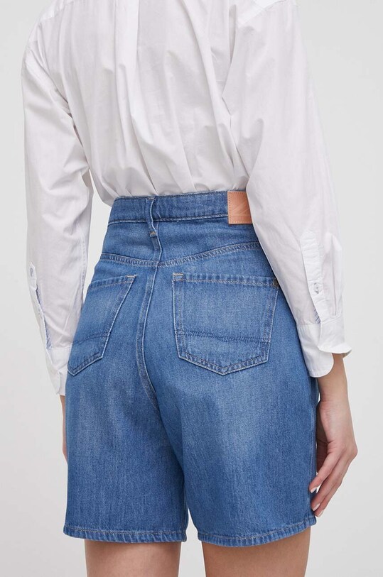 Odzież Pepe Jeans szorty jeansowe RELAXED SHORT UHW DLX PL801107 niebieski