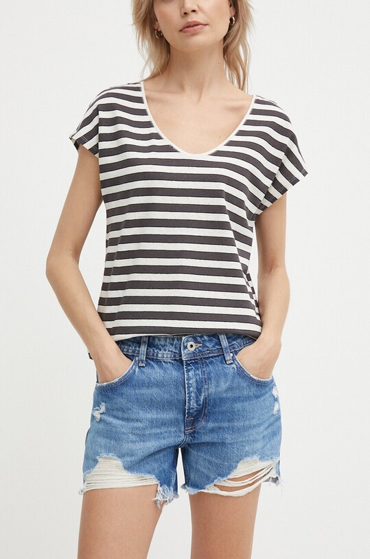 Traper kratke hlače Pepe Jeans RELAXED SHORT MW bez uzorka plava PL801110RH4
