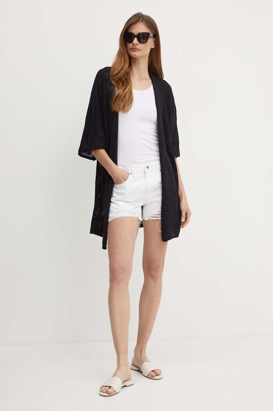 Pepe Jeans szorty jeansowe RELAXED SHORT MW PL801110TB9 biały SS24