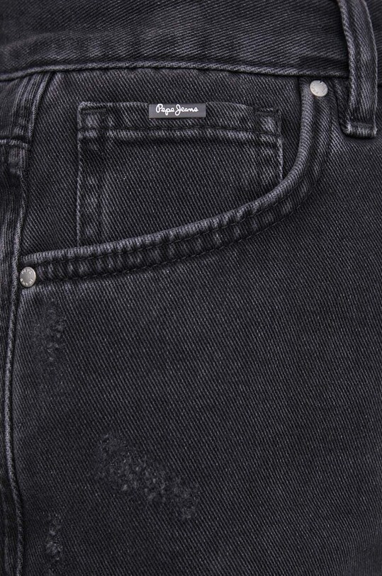 Джинсові шорти Pepe Jeans A-LINE SHORT UHW чорний PL801112RH5