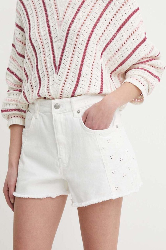 Джинсові шорти Pepe Jeans A-LINE SHORT UHW ANGLAISE джинс білий PL801115
