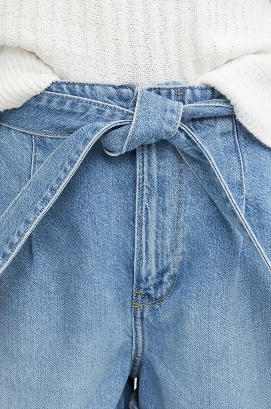 Pepe Jeans pantaloni scurti jeans A-LINE SHORT UHW VINTAGE albastru PL801119