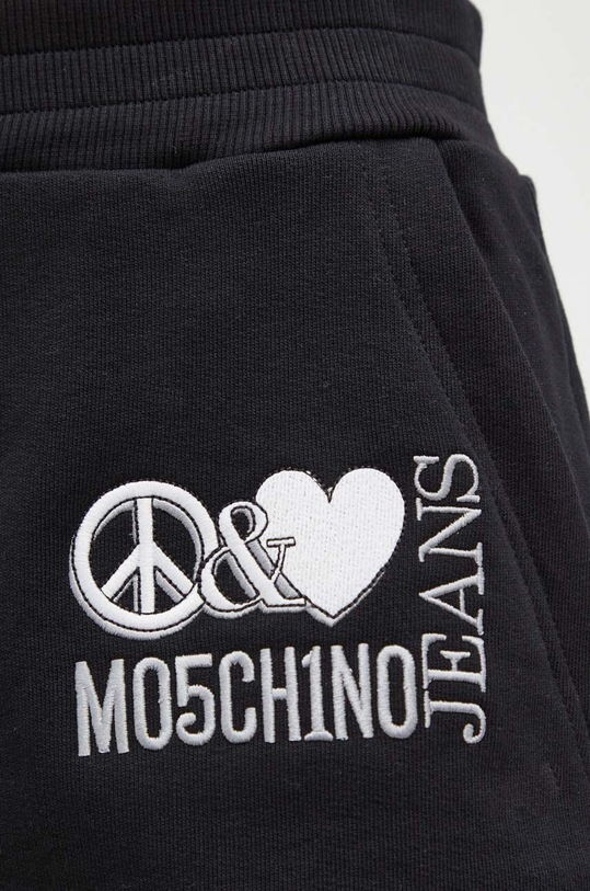 Moschino Jeans szorty bawełniane 0330.3257 czarny
