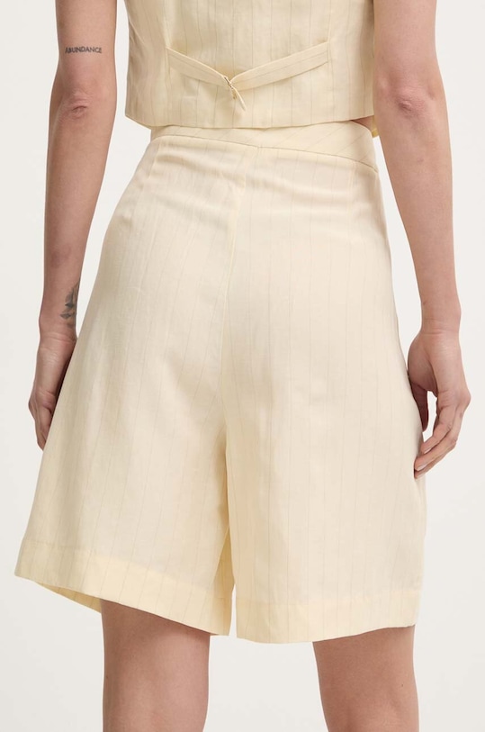 Odzież Liu Jo szorty z domieszką lnu MA4050.T4818 beżowy