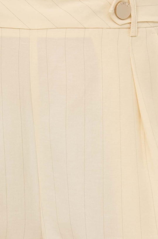 Liu Jo szorty z domieszką lnu beżowy MA4050.T4818