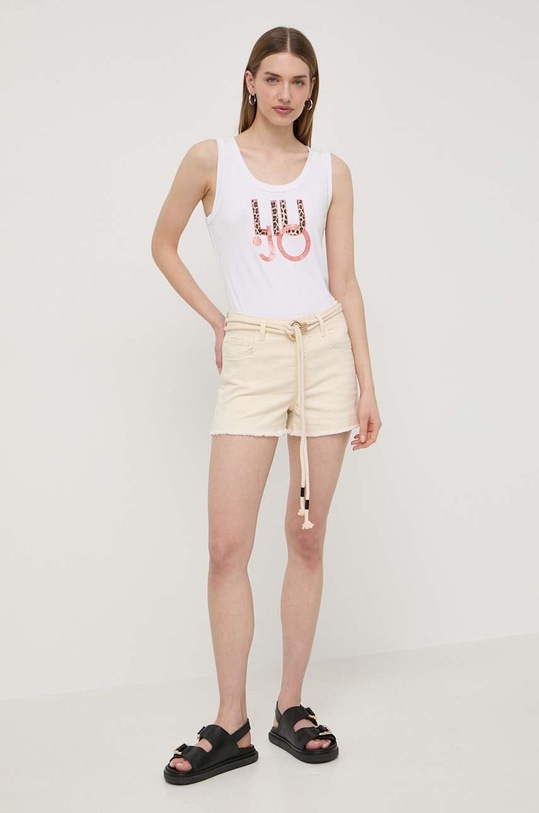 Liu Jo pantaloni scurti MA4302.T4033 bej SS24