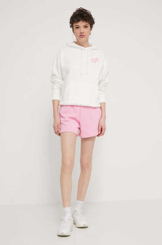 HUGO szorty bawełniane 50516269 różowy SS24