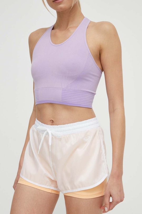 Roxy pantaloni scurți de antrenament Heart Into It ERJNS03502 alb SS24