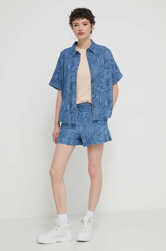 Дънков къс панталон Roxy Lekeitio ERJDS03317 син SS24