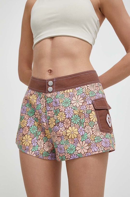 Roxy szorty New Fashion tkanina multicolor ERJBS03277