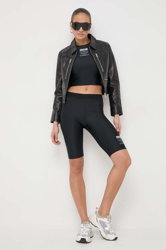 Versace Jeans Couture pantaloni scurti 76HAC1A6.J0128 negru SS24