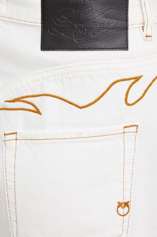 Džínové šortky Pinko bílá 103627.A1VD