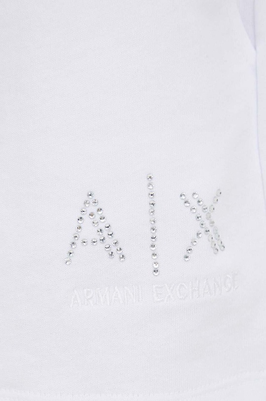 Bavlněné šortky Armani Exchange bílá 3DYS89.YJFHZ