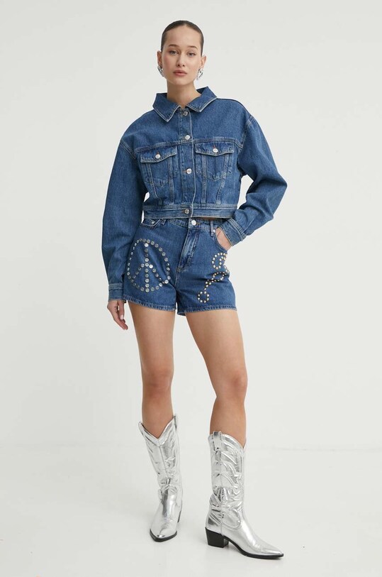 Джинсовые шорты Moschino Jeans 0301.3735 голубой SS24