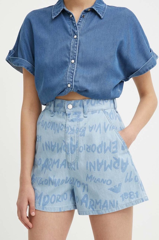 Emporio Armani pantaloni scurti jeans bumbac albastru 3D2J77.2DV2Z