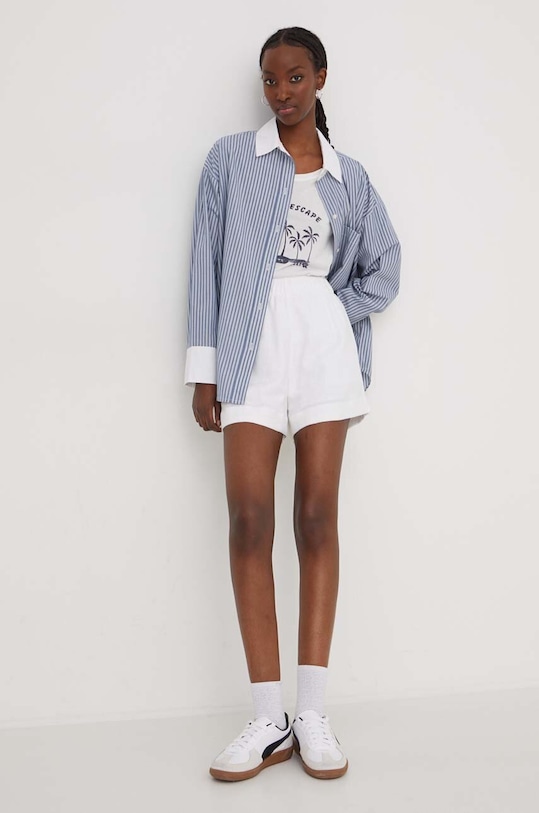 Abercrombie & Fitch pantaloni scurti din in KI149.4211.100 bej SS24