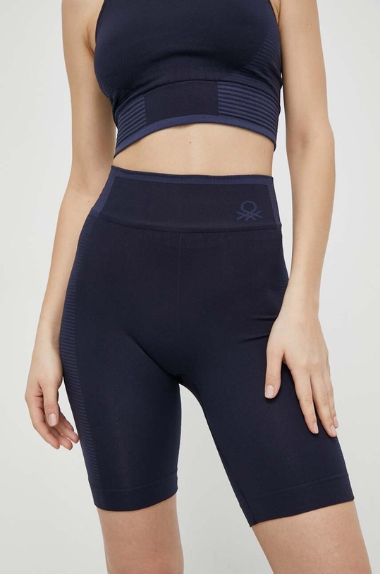United Colors of Benetton szorty dzianina granatowy 1KIJ3900C