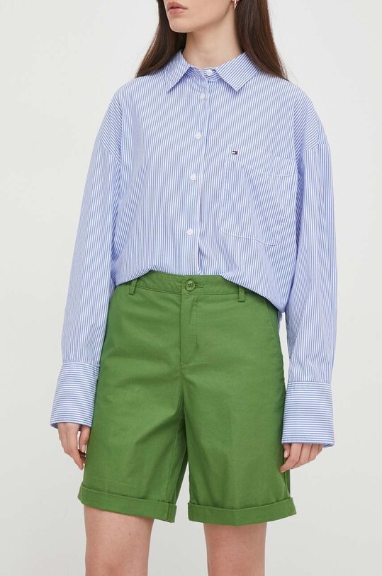 Шорты United Colors of Benetton с эластаном зелёный 4CV0592G5