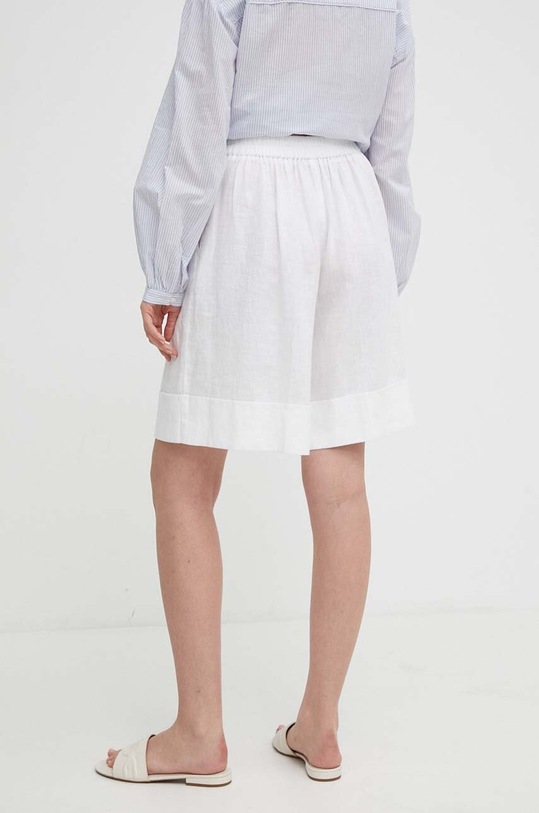 Odzież United Colors of Benetton szorty lniane 4AGHD900D biały