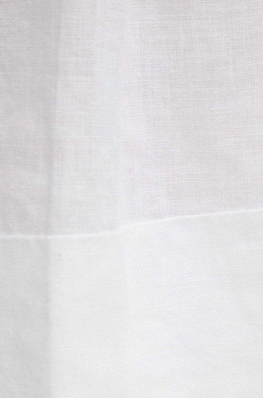 United Colors of Benetton szorty lniane biały 4AGHD900D