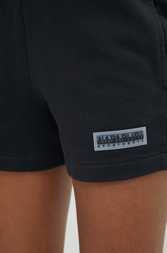 Bavlněné šortky Napapijri N-Iaato černá NP0A4HNP0411