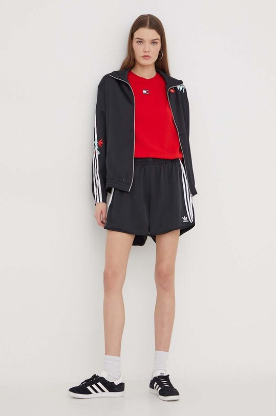 Къс панталон adidas Originals Satin Sprint IU2528 черен AW24