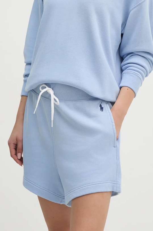Памучен къс панталон Polo Ralph Lauren памук син 211935586
