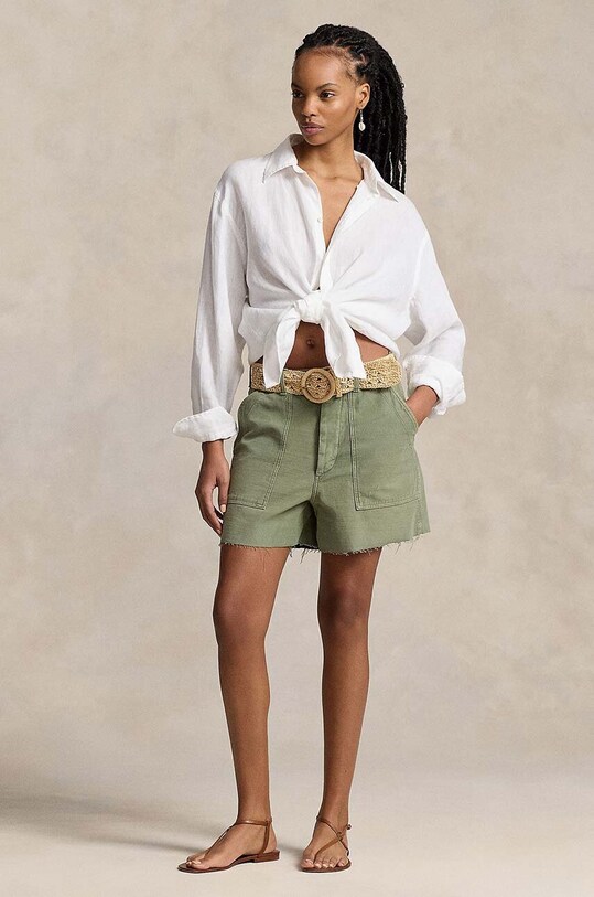 Polo Ralph Lauren pantaloni scurti din bumbac bumbac verde 211949934