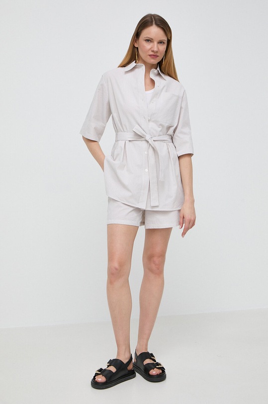 Хлопковые шорты Max Mara Leisure 2416141038600 бежевый SS24