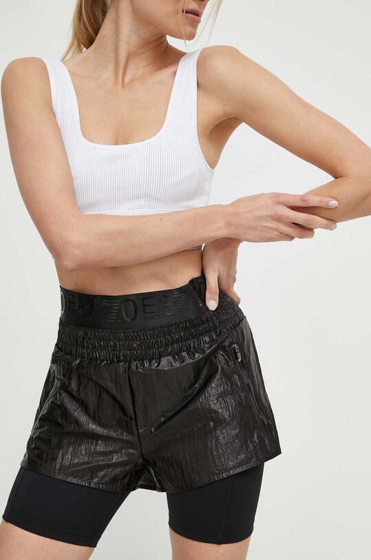 Шорты EA7 Emporio Armani ткань чёрный TNFQZ.3DTS68.1200